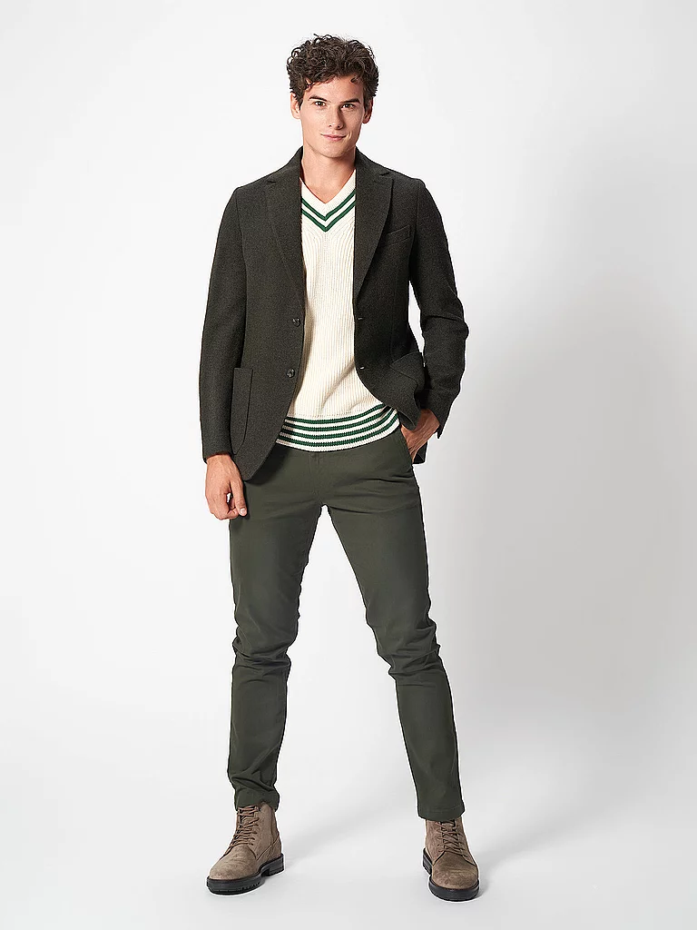 Knowledge Cotton Apparel Luca Chino Dark Green 32/L32 2